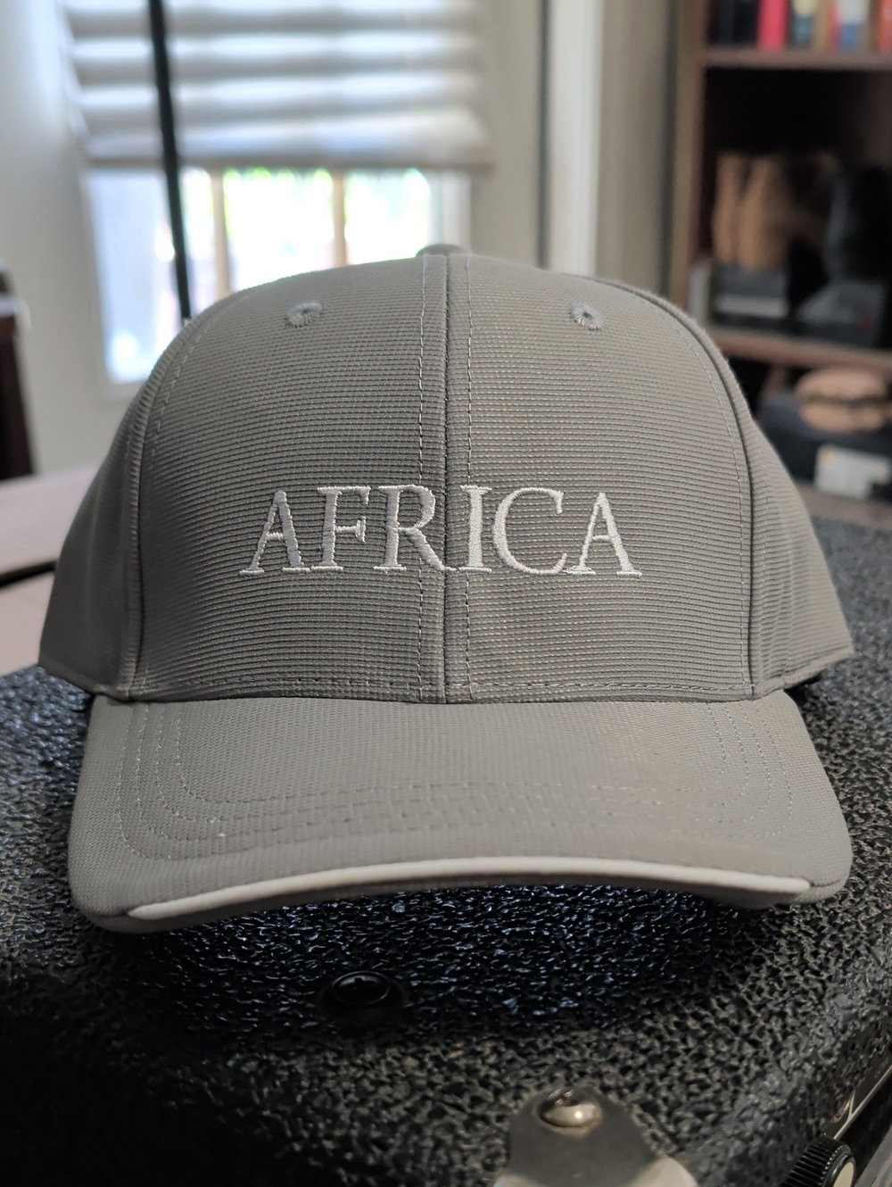AFRICA Embroidered Cap - Light Gray